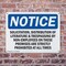 Signmission Solicitation Distribution Of Literature, 14 in W x Rectangle, Plastic OS-2PACK-NS-P-1014-L-18364 - alternate 7
